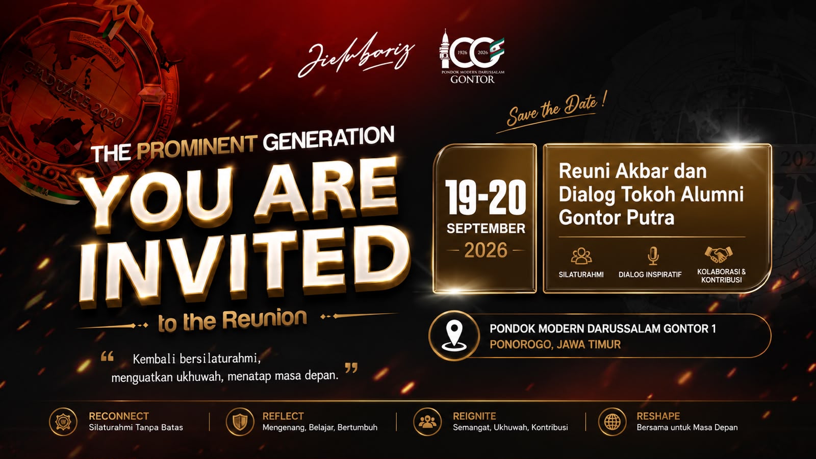 Reuni Akbar 100th Gontor bersama The Prominent Generation